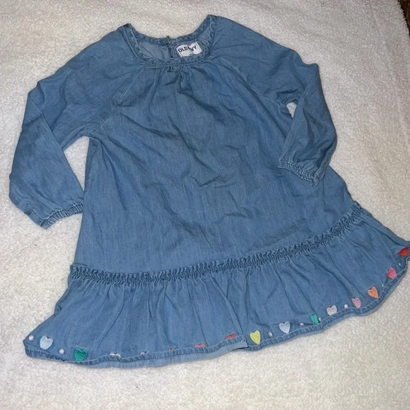 ✨4 FOR $20✨ DENIM RUFFLE DRESS - Picture 3 of 3